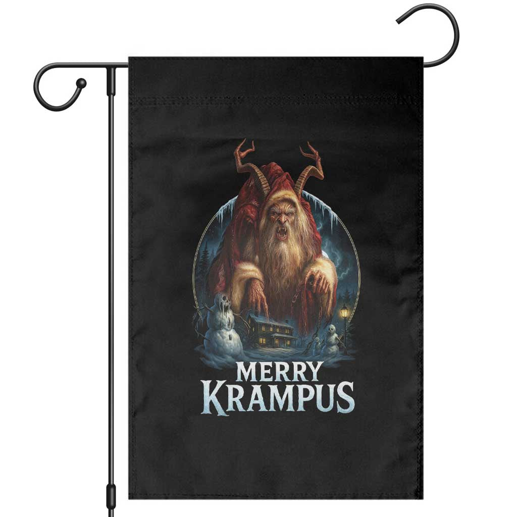 Christmas Krampus Garden Flag Merry Krampus Pagan Yule Nordic Xmas TS11 Black Print Your Wear