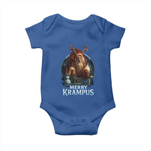 Christmas Krampus Baby Onesie Merry Krampus Pagan Yule Nordic Xmas TS11 Royal Blue Print Your Wear