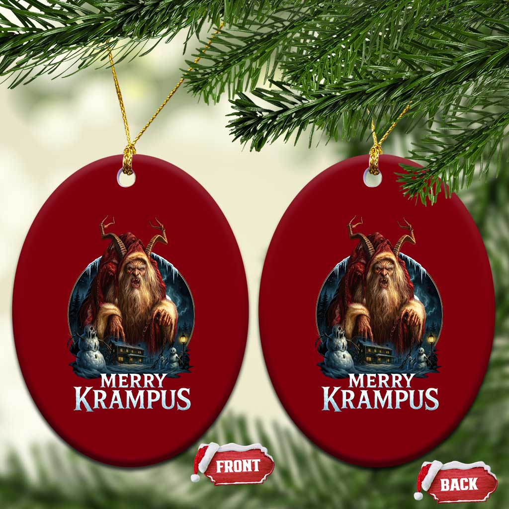 Christmas Krampus Ceramic Ornament Merry Krampus Pagan Yule Nordic Xmas TS11 Print Your Wear