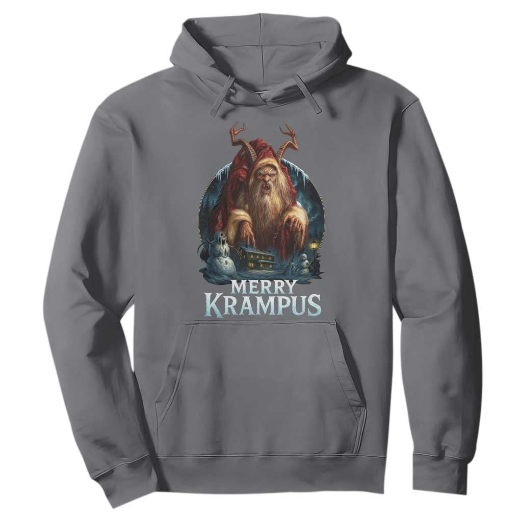Christmas Krampus Hoodie Merry Krampus Pagan Yule Nordic Xmas TS11 Charcoal Print Your Wear