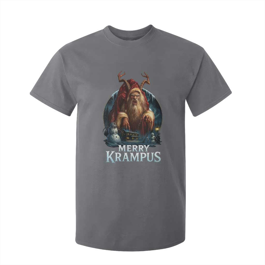 Christmas Krampus T Shirt For Kid Merry Krampus Pagan Yule Nordic Xmas TS11 Charcoal Print Your Wear