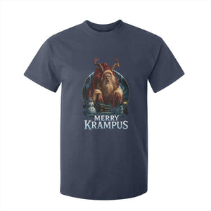 Christmas Krampus T Shirt For Kid Merry Krampus Pagan Yule Nordic Xmas TS11 Navy Print Your Wear