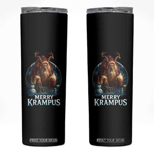 Christmas Krampus Skinny Tumbler Merry Krampus Pagan Yule Nordic Xmas TS11 Black Print Your Wear