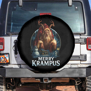 Christmas Krampus Spare Tire Cover Merry Krampus Pagan Yule Nordic Xmas TS11 No hole Black Print Your Wear