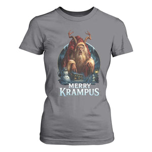 Christmas Krampus T Shirt For Women Merry Krampus Pagan Yule Nordic Xmas TS11 Charcoal Print Your Wear