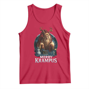 Christmas Krampus Tank Top Merry Krampus Pagan Yule Nordic Xmas TS11 Red Print Your Wear