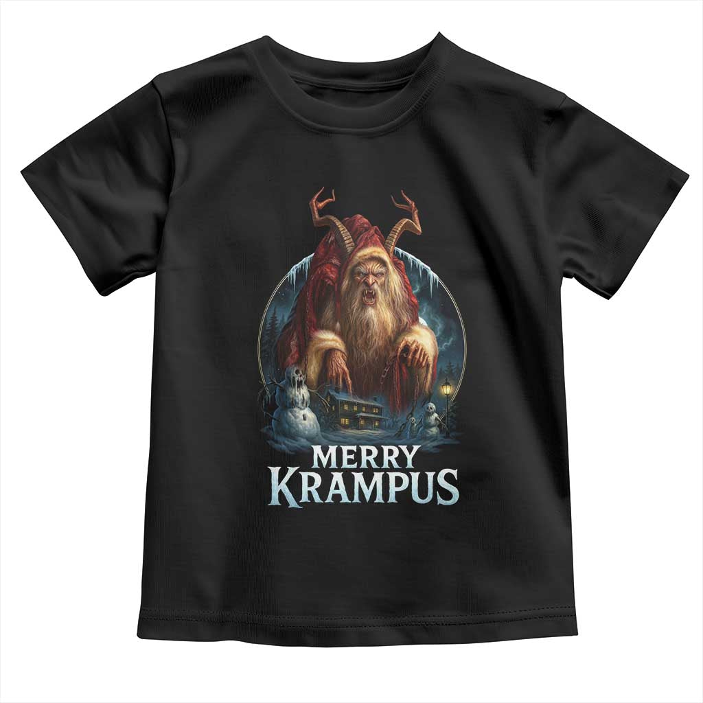 Christmas Krampus Toddler T Shirt Merry Krampus Pagan Yule Nordic Xmas TS11 Black Print Your Wear