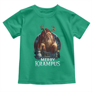 Christmas Krampus Toddler T Shirt Merry Krampus Pagan Yule Nordic Xmas TS11 Irish Green Print Your Wear