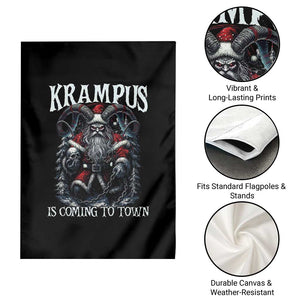 Nordic Christmas Krampus Garden Flag Krampus Is Coming To Town Horror Holiday Xmas TS11 Print Your Wear