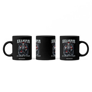 Nordic Christmas Krampus Coffee Mug Krampus Is Coming To Town Horror Holiday Xmas TS11 Print Your Wear