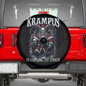 Nordic Christmas Krampus Spare Tire Cover Krampus Is Coming To Town Horror Holiday Xmas TS11 Black Print Your Wear