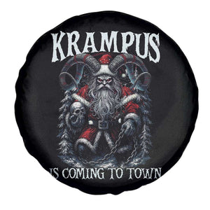 Nordic Christmas Krampus Spare Tire Cover Krampus Is Coming To Town Horror Holiday Xmas TS11 Print Your Wear