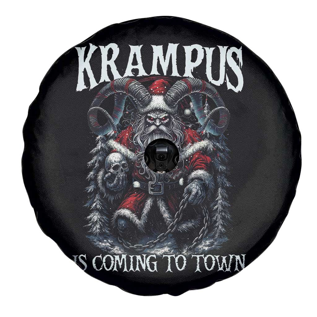 Nordic Christmas Krampus Spare Tire Cover Krampus Is Coming To Town Horror Holiday Xmas TS11 Print Your Wear