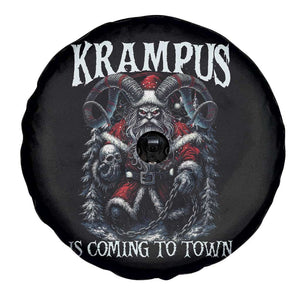Nordic Christmas Krampus Spare Tire Cover Krampus Is Coming To Town Horror Holiday Xmas TS11 Print Your Wear
