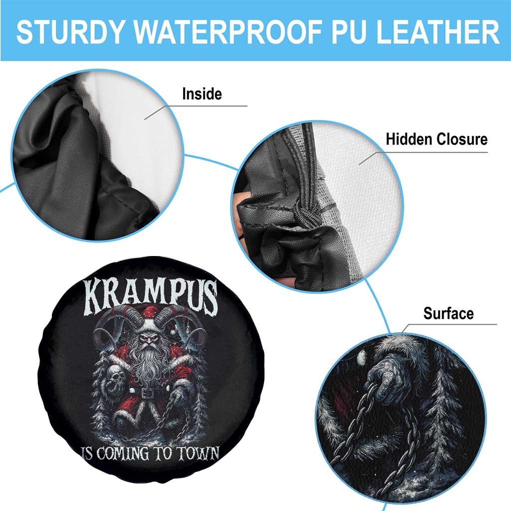 Nordic Christmas Krampus Spare Tire Cover Krampus Is Coming To Town Horror Holiday Xmas TS11 Print Your Wear