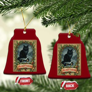 Nordic Christmas Cat Ceramic Ornament Jolakotturinn Yule Cat Icelandic TS11 Print Your Wear