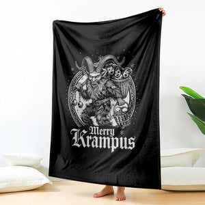 Christmas Krampus Throw Blanket Merry Krampus Norse Pagan Yule Horror Xmas TS11 Print Your Wear
