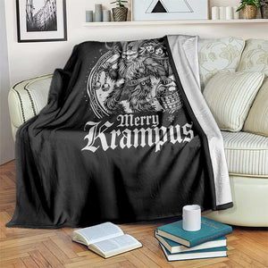 Christmas Krampus Throw Blanket Merry Krampus Norse Pagan Yule Horror Xmas TS11 Print Your Wear