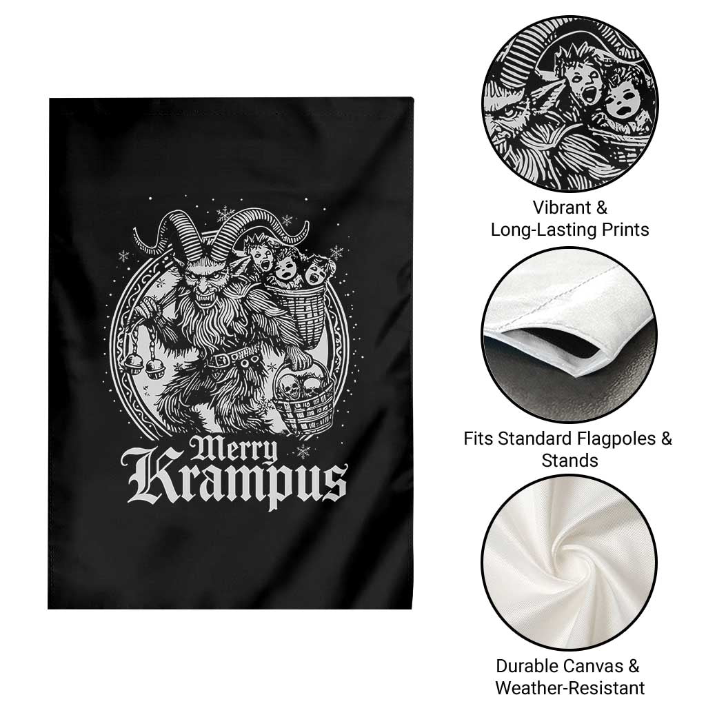 Christmas Krampus Garden Flag Merry Krampus Norse Pagan Yule Horror Xmas TS11 Print Your Wear