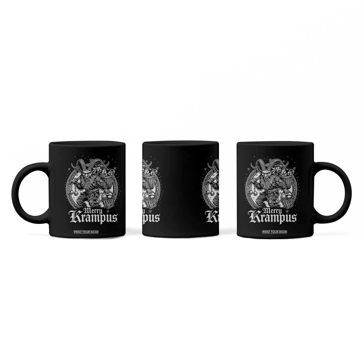 Christmas Krampus Coffee Mug Merry Krampus Norse Pagan Yule Horror Xmas TS11 Print Your Wear