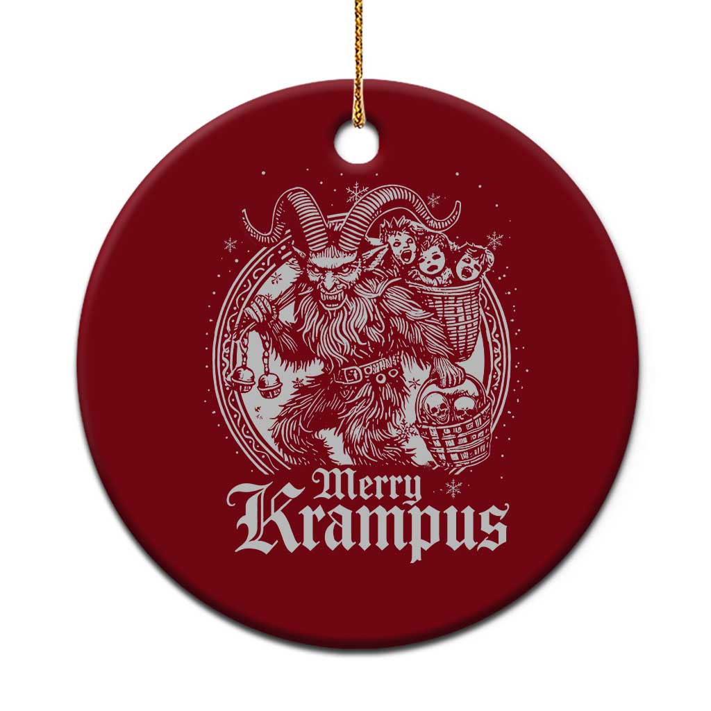 Christmas Krampus Ceramic Ornament Merry Krampus Norse Pagan Yule Horror Xmas TS11 1pc Red Print Your Wear