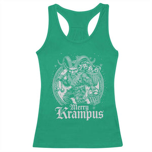 Christmas Krampus Racerback Tank Top Merry Krampus Norse Pagan Yule Horror Xmas TS11 Irish Green Print Your Wear