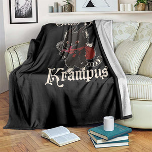 Christmas Krampus Cat Throw Blanket Gruss Vom Krampus Pagan Yule Xmas TS11 Print Your Wear