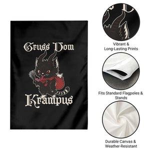 Christmas Krampus Cat Garden Flag Gruss Vom Krampus Pagan Yule Xmas TS11 Print Your Wear