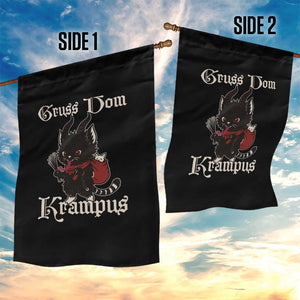 Christmas Krampus Cat Garden Flag Gruss Vom Krampus Pagan Yule Xmas TS11 Print Your Wear