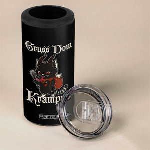 Christmas Krampus Cat 4 in 1 Can Cooler Tumbler Gruss Vom Krampus Pagan Yule Xmas TS11 Print Your Wear
