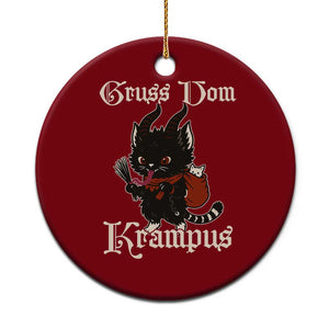 Christmas Krampus Cat Ceramic Ornament Gruss Vom Krampus Pagan Yule Xmas TS11 1pc Red Print Your Wear