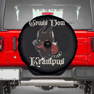 Christmas Krampus Cat Spare Tire Cover Gruss Vom Krampus Pagan Yule Xmas TS11 Black Print Your Wear