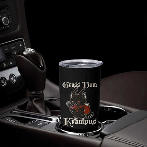 Christmas Krampus Cat Tumbler Cup Gruss Vom Krampus Pagan Yule Xmas TS11 Print Your Wear
