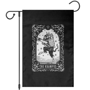 Christmas Krampus Garden Flag Pagan Yule Nordic Xmas Krampus Evil Tarot Card TS11 Black Print Your Wear