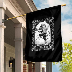 Christmas Krampus Garden Flag Pagan Yule Nordic Xmas Krampus Evil Tarot Card TS11 Print Your Wear
