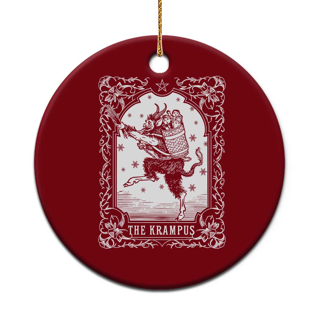 Christmas Krampus Ceramic Ornament Pagan Yule Nordic Xmas Krampus Evil Tarot Card TS11 1pc Red Print Your Wear