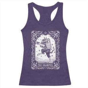 Christmas Krampus Racerback Tank Top Pagan Yule Nordic Xmas Krampus Evil Tarot Card TS11 Purple Print Your Wear