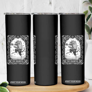 Christmas Krampus Skinny Tumbler Pagan Yule Nordic Xmas Krampus Evil Tarot Card TS11 Print Your Wear