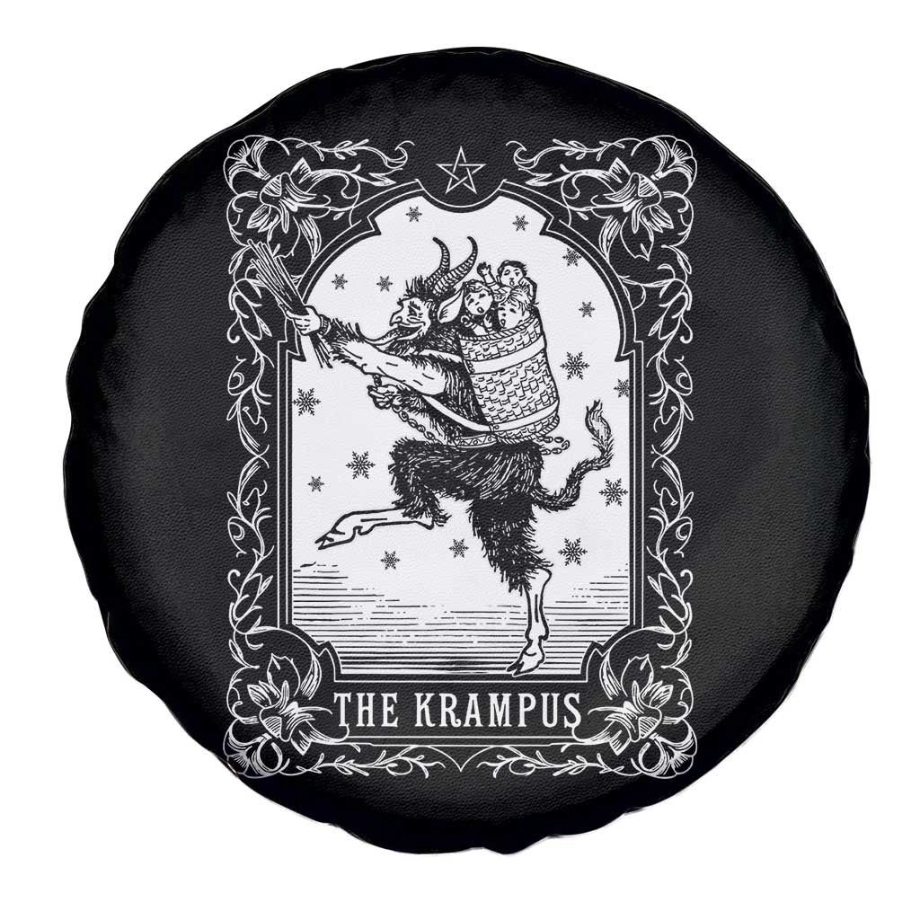 Christmas Krampus Spare Tire Cover Pagan Yule Nordic Xmas Krampus Evil Tarot Card TS11 Print Your Wear