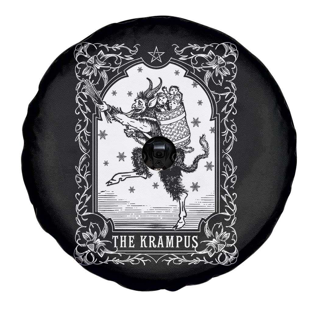 Christmas Krampus Spare Tire Cover Pagan Yule Nordic Xmas Krampus Evil Tarot Card TS11 Print Your Wear