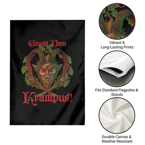 Nordic Christmas Krampus Garden Flag Gruss Vom Krampus Pagan Yule Xmas TS11 Print Your Wear