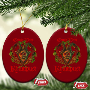 Nordic Christmas Krampus Ceramic Ornament Gruss Vom Krampus Pagan Yule Xmas TS11 Print Your Wear