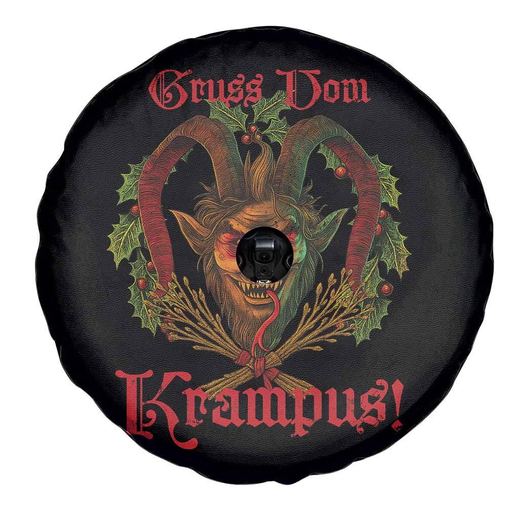 Nordic Christmas Krampus Spare Tire Cover Gruss Vom Krampus Pagan Yule Xmas TS11 Print Your Wear