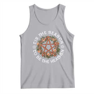 Tis The Season To Be The Heathen Tank Top Pagan Christmas Yule Holiday TS11 Athletic Heather Print Your Wear