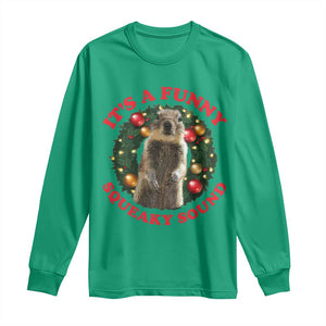 Funny Christmas Vacation Squirrel Movie Long Sleeve Shirt It Is A Funny Squeaky Sound Xmas Wreath TS11 Irish Green Print Your Wear