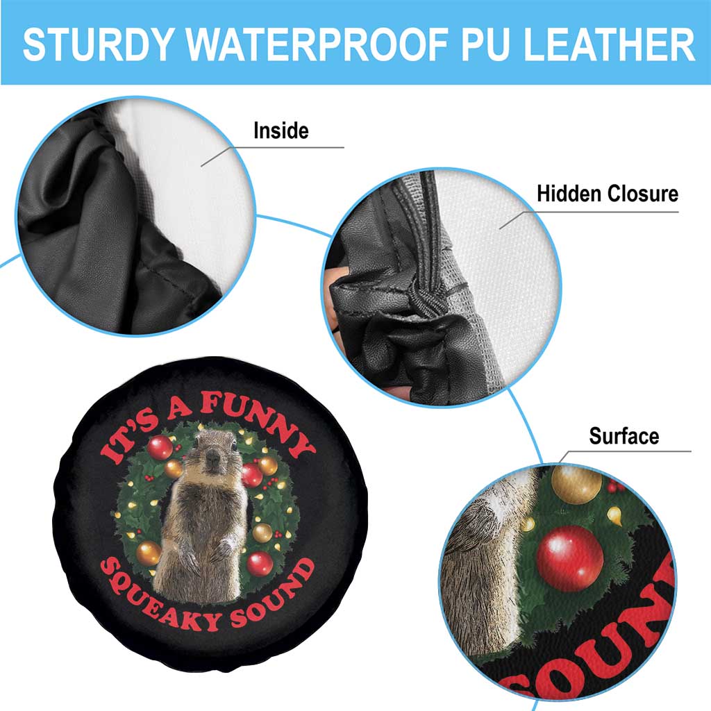Funny Christmas Vacation Squirrel Movie Spare Tire Cover It Is A Funny Squeaky Sound Xmas Wreath TS11 Print Your Wear