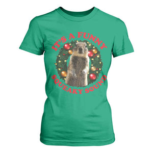 Funny Christmas Vacation Squirrel Movie T Shirt For Women It Is A Funny Squeaky Sound Xmas Wreath TS11 Irish Green Print Your Wear