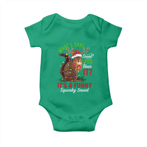 Funny Christmas Vacation Squirrel Movie Baby Onesie Whats That Sound You Hear It It Is A Funny Squeaky Sound TS11 Irish Green Print Your Wear