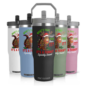 Funny Christmas Vacation Squirrel Movie Flip Straw Tumbler Whats That Sound You Hear It It Is A Funny Squeaky Sound TS11 Print Your Wear