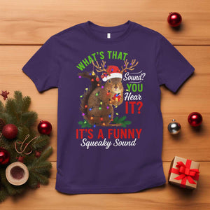 Funny Christmas Vacation Squirrel Movie T Shirt Whats That Sound You Hear It It Is A Funny Squeaky Sound TS11 Purple Print Your Wear